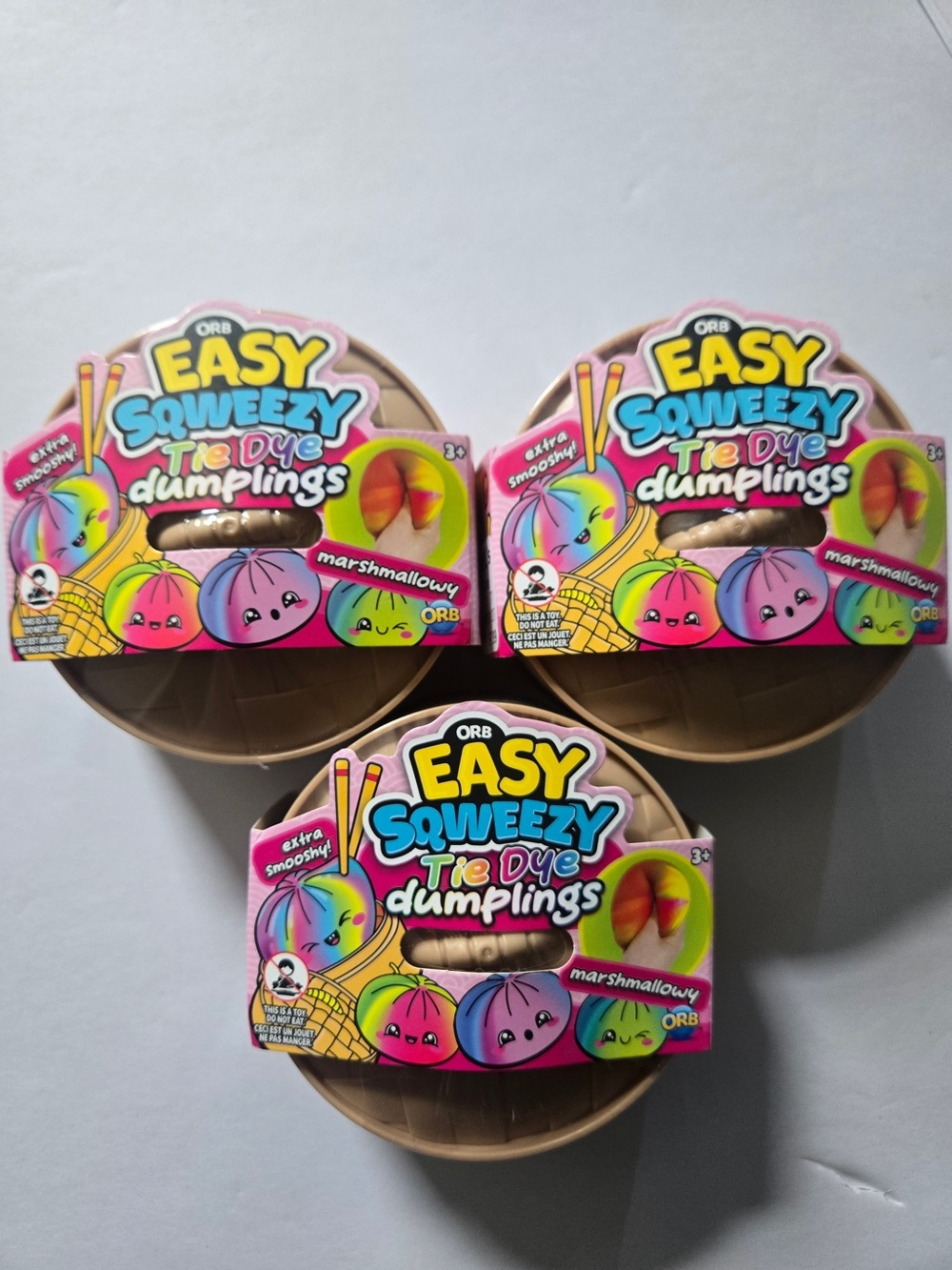 ORB Easy Sqweezy Tie Dye Dumplings – Brand New! 🌈 3 pack